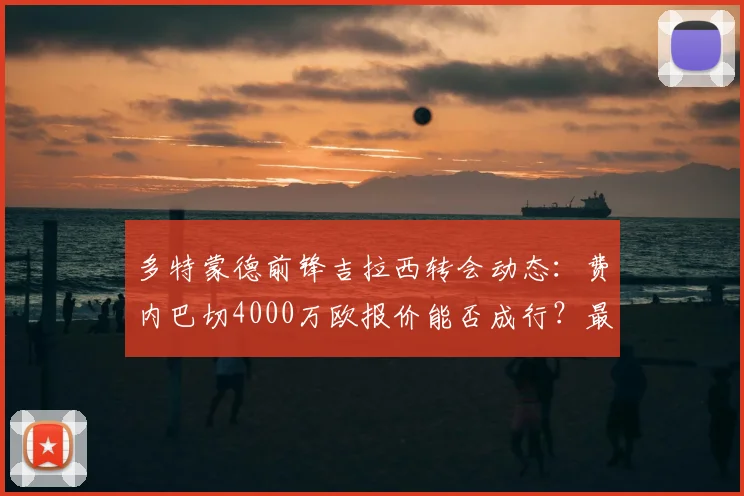 多特蒙德前锋吉拉西转会动态:费内巴切4000万欧报价能否成行?最新球员身价与市场分析